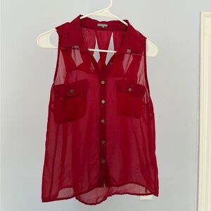 Charlotte Russe Ruby Sleeveless Blouse